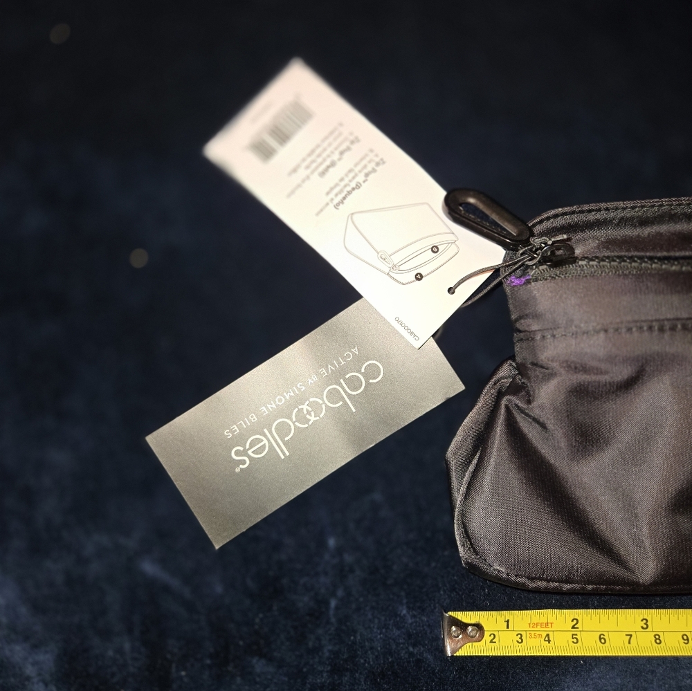 Caboodles bag. Black With Purple Lining. Nwt - Picture 3 of 6